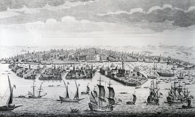 Eine Perspektivansicht der Stadt Venedig von English School